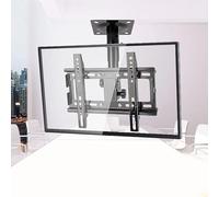GUODDM Support TV Au Plafond - Support TV Inclinable Et Pivotant sur Quatre Côtés, Adapté À La Plupart des Téléviseurs LCD À Écran Plat Et Incurvés, Jusqu'à 330 Livres