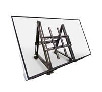 GUODDM Support TV De Plancher - Support TV Mobile À roulettes avec Support Inclinable Et roulettes Verrouillables, pour La Maison, Le Bureau, La Salle De Conférence