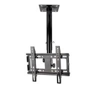 GUODDM Support TV Plafond Réglable Ajustabl, Pivotant À 360° Et Inclinable, pour Écrans Plats De 32 À 55 Pouces, Jusqu'à 50 Kg