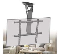 GUODDM Support TV Plafond - Support TV Motorisé Ascenseur, Élévateur TV Motorisé pour Écran De 50 À 90 Pouces, avec Télécommande Et Interrupteur, Montage Au Plafond Et Au Mur