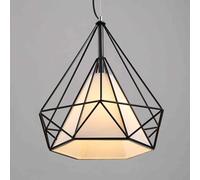 GUODDM Suspension Diamond Birdcage, Luminaire Suspendu en Fer Forgé De Style Industriel Rétro, Simple Et Élégant, À Une Seule Tête, pour Restaurants, Cafés Et Salles À Manger(25cm)