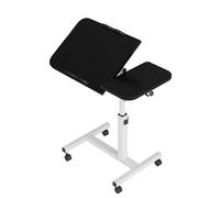 GUODDM Table Double Face Mobile, Petite De Conférence Portable, Plateau Réglable, Bureau Simple Et pour Ordinateur À Utiliser sur Le Lit Et Le Canapé(Black)