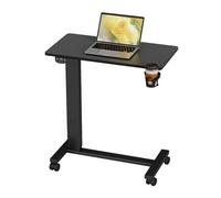 GUODDM Table Mobile Simple, Petite De Conférence Portable, Plateau en Bois Massif, Réglage Intelligent De La Hauteur, Bureau pour Ordinateur À Utiliser(A)