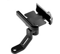 GUODIBAIHUO Moteur Miroirs Accessoires Support De Téléphone Portable pour Rétroviseur De Guidon De Moto, pour Piaggio Vespa GTS GTV 50 150 250 300 300ie 2024(Mirror Type Black)