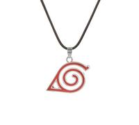 guodong Naruto Konoha Logo Pendentif Collier Accessoires Anime