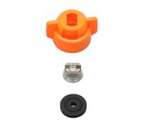 GUOFHUIO 1 pièce de pulvérisateur agricole en Forme d'éventail, buse en Acier Inoxydable, Capuchon Plat, Joint en Caoutchouc for T10, T16, T20, T30, Protection des Plantes.(11001 1.0 w Cap)