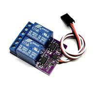 GUOFHUIO Module Relais de modèle d'avion PWM, télécommande de feu de Navigation, 1 Canal, Interrupteur électronique Marche/arrêt bidirectionnel 10 A for récepteur RC 5 V