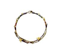 GUOGAOzz Il est normal de ne pas aller bien Bracelet coloré avec étoiles scintillantes, bracelet d'amitié bohème unique avec perles, bijou inspirant à offrir à une femme (Style B)