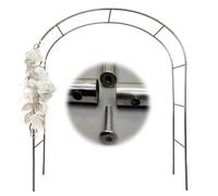 GUOGLZ Arche De Jardin, Arche À Roses Robuste, Treillis D'arche De Mariage en Métal, pour Plantes Grimpantes, Décoration De Pergola(240cm x 260cm)
