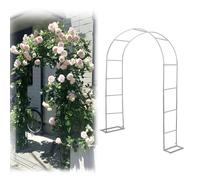 GUOGLZ Arche Jardin pour Rosiers Plantes Grimpantes, W 140/180/230/250/310cm Pergola De Jardin pour Intérieur/extérieur, Treillis Tunnel pour Concombre(White,310x220cm/10.2x7.2ft)
