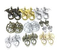 Guoguonb Engrenages rétro Steampunk - Pendentif en métal - Pour bijoux, bricolage, bracelet, collier, Various sizes, up to 5 cm, Acier allié