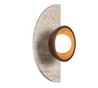 GUOGUOSM Applique Murale en Pierre Naturelle de 25 cm (9,8 po), Style campagnard américain, Douille G9, raccordement câblé, luminaire décoratif pour Table de Chevet, Coiffeuse ou Couloir