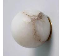 GUOGUOSM Applique Murale Globe créative, Style Minimaliste Nordique, en albâtre Naturel, Douille G9, idéale pour Une Utilisation intérieure, comme Lampe de Chevet, Coiffeuse ou Couloir.