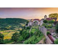 GUOHLOZ Puzzle 1000 pièces -Adultes et Enfants dès 14 Ans - Puzzle de qualité supérieure, France, Château Chalon, paysages, 75x50cm