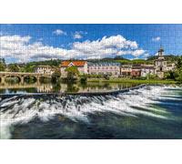 GUOHLOZ Puzzle Adulte 1000 Pièces DIY Art De Mur Moderne Cadeau Unique Home Decor，Pont, Portugal, VES, Arcos de Valdeves, 75x50cm