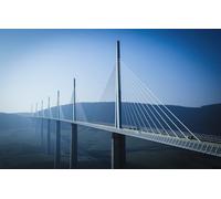 GUOHLOZ Puzzle Adulte 1000 Pièces Puzzle Classique Kit De Bricolage Jouet en Bois Cadeau Unique Décor À La Maison, France, Viaduc de Millau, paysages, 75x50cm