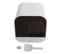 GUOHOQIX Bac à litière fermé pour chat, contrôle des odeurs, grand bac à litière pour chaton à capuche, Type tiroir, toilettes pour chat avec pelle à litière (Blanche)