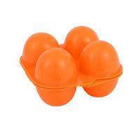 GUOHOQIX Cartons d'œufs carrés de 4 unités, conteneur d'œufs en Plastique réutilisable, boîte de Rangement Anti-Chute à Domicile pour Le Camping en Plein air