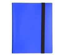 GUOHOQIX Classeur de Cartes à Collectionner, pour Collectionner 360 Cartes, 20 Pages avec 9 Pochettes, Rangement Polyvalent pour Cartes de Jeu, Photos, Design en PVC Durable et (Bleu 20 Pages)