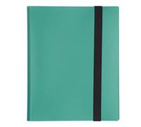 GUOHOQIX Classeur de Cartes à Collectionner, pour Collectionner 360 Cartes, 20 Pages avec 9 Pochettes, Rangement Polyvalent pour Cartes de Jeu, Photos, Design en PVC Durable et (Vert 20 Pages)