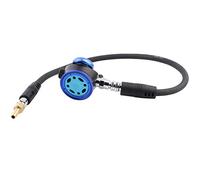 GUOHOQIX Équipement de plongée de Valve respiratoire de régulateur de plongée en apnée de deuxième Niveau en métal Pur avec Tube à Pression Moyenne