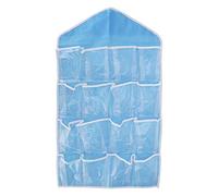 GUOHOQIX Organiseur Mural pour Placard, pour Le Rangement de la Maison, Organiseur de Porte à Suspendre avec 16 Poches, Polyester imperméable, Solution permettant d'économiser de (Bleue)