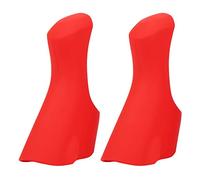 GUOHOQIX Poignées de vélo, matériau en Silicone de Haute qualité, Conception Ergonomique, Absorption des Chocs, antidérapantes, durables, durables, Conduite (Rouge)