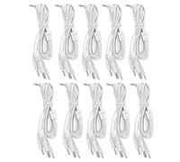 GUOHOQIX pour les machines TENS EMS, fil de connexion d'électrode avec prise de 2,5 mm, compatible avec les unités d'électrothérapie portables, options à 2 et 4 broches disponibles (Quatre aiguilles