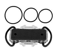 GUOHOQIX Support de vélo pour Smartphone, Ceinture de Protection en Silicone, Conception Anti-Vibration antidérapante Durable, léger et Compact pour Plusieurs activités de Plein (Noire)