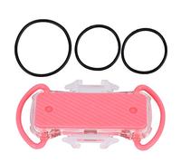 GUOHOQIX Support de vélo pour Smartphone, Ceinture de Protection en Silicone, Conception Anti-Vibration antidérapante Durable, léger et Compact pour Plusieurs activités de Plein (Rose)