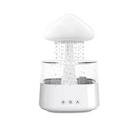 GUOIOOI Humidificateur Nuage De Pluie, Aromathérapie Veilleuse, avec 7 Couleurs Changeantes Lumières Son Goutte d'eau, 3 Modes Brume De Pluie, for Chambre, Dormir