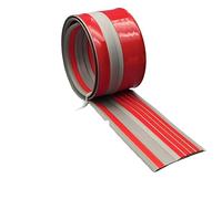 GUOIOOI Protection de Bord d'escalier, Nez de Marche en Vinyle en Forme de L, antidérapant et Auto-adhésif, Bandes de Garniture de Bord de Marche for intérieur et extérieur(Rot,70in/1.77m)