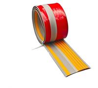 GUOIOOI Protection de Bord d'escalier, Nez de Marche en Vinyle en Forme de L, antidérapant et Auto-adhésif, Bandes de Garniture de Bord de Marche for intérieur et extérieur(Yellow,70in/1.77m)