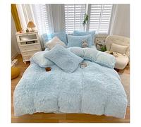 Guojm Coup de Couette Ensemble de Couvre-Coquette de Couette Ensemble Quatre pièces Set Automne Hiver Corail en Molleton de lit en Mollet