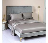 GUOJM Tencel Feuille MATTRAL Couverture Couleur Couleur Couleur avec des Feuilles DE LITSE Double DOUBRE Double TELLE DE Lits-Coffee_Ash_200CMX220CM * 30CM (1PCS)