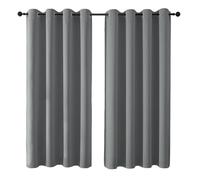 GUOJUN Rideau Occultant Thermiques 50 x 195 cm Thermique Isolant Anti Froid et Chaleur Curtains et Draperies Anti-Froid, Économie D'Énergie pour Salon, Chambre, Gris Clair