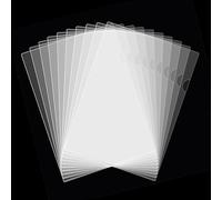 GUOKOFF Chemise Plastique A3 Transparent, 15 PCS Dossiers Pochette Plastiques, 200 Microns Pochettes Plastique Transparente, Chemises à coin Pochette Document Pour Bureau L'école