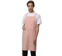 Guolamy Tablier de cuisine femme Lot de 2 ou 1 tablier de cuisine Etanche Réglable avec poches,Bretelles croisées dans le dos, pour homme et femme.(Sakura rose 1 pièce)