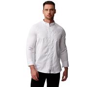 Guolamy Veste De Cuisine Professionnel Homme | Chef Uniforme À Manches Longues et Courtes 29150W（Manches Longues -Blanc，L