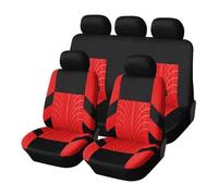 GUOLEIOO Housses de Siège de Voiture, pour Dacia Jogger 2022-2024 Quatre Saisons Nonslip Confortable Protection Couvre Sieges, Protecteurs de Siège Interieur,5 Seats (Red)