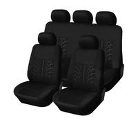GUOLEIOO Housses de Siège de Voiture, pour Peugeot 5008 (7 Places) 2017-2022 2023 2024 Quatre Saisons Nonslip Confortable Protection Couvre Sieges, Protecteurs de Siège Interieur,5 Seats (Black)