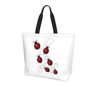 GUOLGP Art Ladybug Tracks Sac à bandoulière élégant grande capacité Sac à bandoulière fourre-tout quotidien voyage shopping trajet