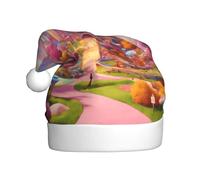GUOLGP Candy Land Chapeau de Père Noël unisexe pour décoration de fête du Nouvel An