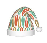 GUOLGP Chapeau de Noël imprimé de style moderne du milieu du siècle pour enfants et adultes pour les vacances, Noël, Nouvel An, fête