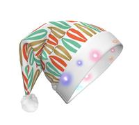 GUOLGP Chapeau de Noël imprimé de style moderne du milieu du siècle pour fêtes de fin d'année, fêtes de Noël, fêtes du Nouvel An