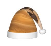 GUOLGP Chapeau de Noël imprimé pyramides d'Égypte pour enfants et adultes pour fêtes de fin d'année, Noël, Nouvel An