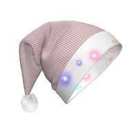 GUOLGP Chapeau de Noël LED imprimé drapeau de l'État de Californie pour hommes et femmes pour fêtes festives Chapeaux de Père Noël Fournitures Célébrations