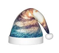 GUOLGP Chapeau de Noël pour enfants et adultes Motif galaxie de la Voie lactée Univers pour les vacances, Noël, Nouvel An