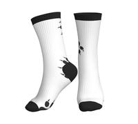 GUOLGP Chaussettes de sport pour homme et femme avec motif pattes d'ours - Antidérapantes - Pour la gym, le jogging et l'entraînement, 3 noir, Taille unique