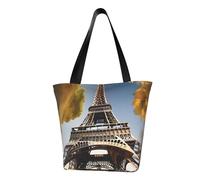 GUOLGP Cityscape Paris Tour Eiffel France Sac à bandoulière d'été Sac à bandoulière Voyage Fourre-tout de plage Sorties Quotidien Voyage